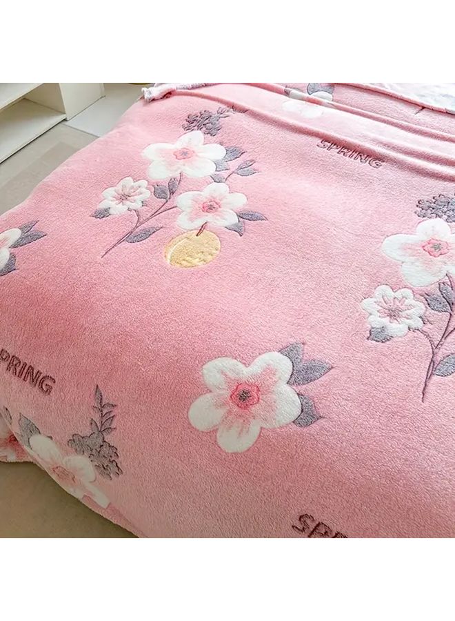 بطانية الزهور السعيدة المزهرة 59 × 79 بوصة ناعمة ودافئة ومناسبة لجميع الفصول - Image 5